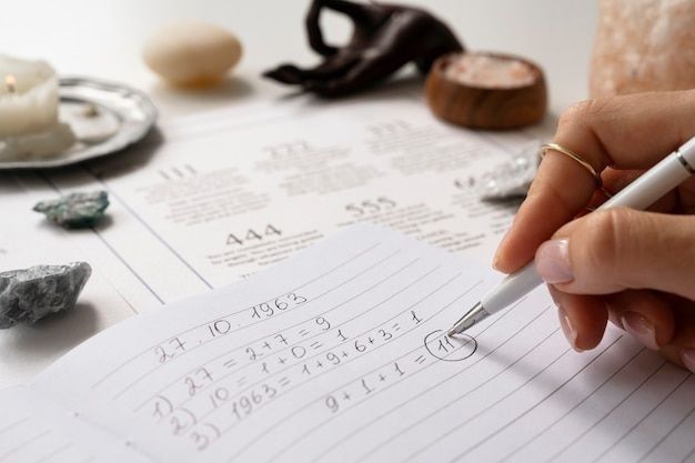 Sesion de numerologia, Carta numerologica